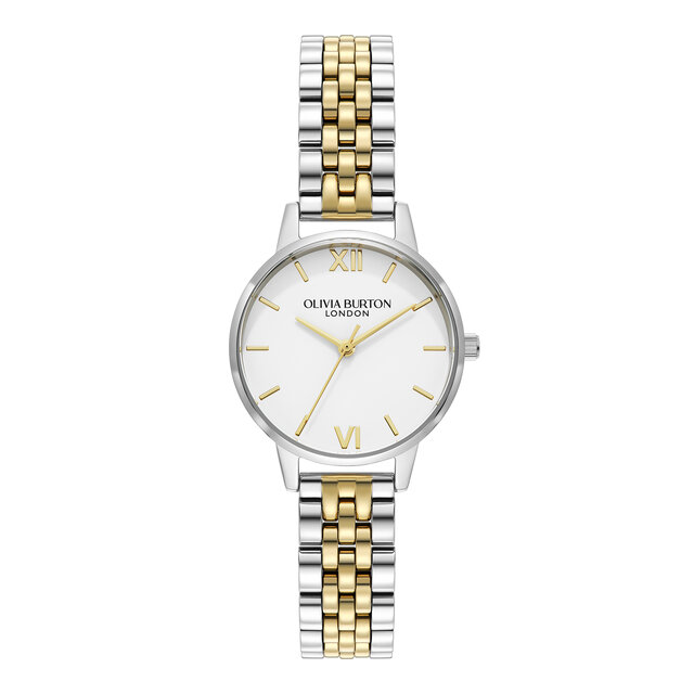 30mm White & Two Tone Bracelet Watch