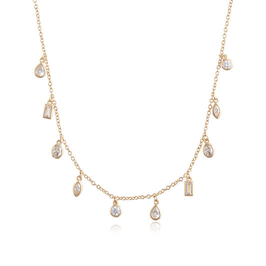 Classics Gold Crystal Charm Necklace