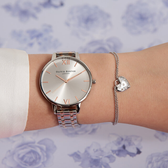 38mm Silver Bracelet Watch