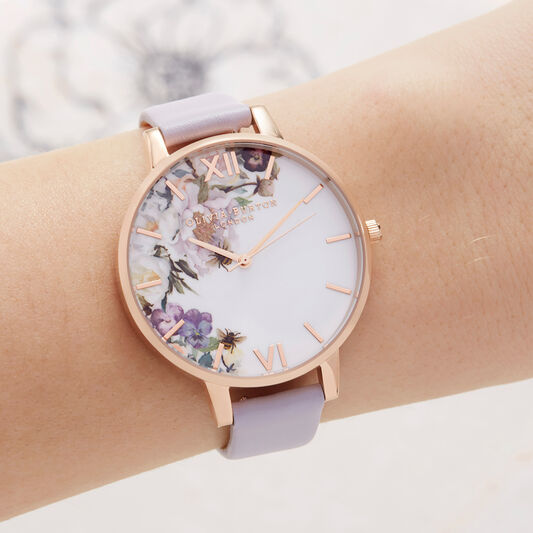Enchanted Garden Violet & Rose Gold Watch