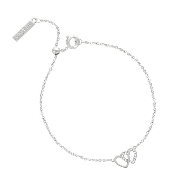 Classic Heart Bracelet & Necklace Gift Set Silver