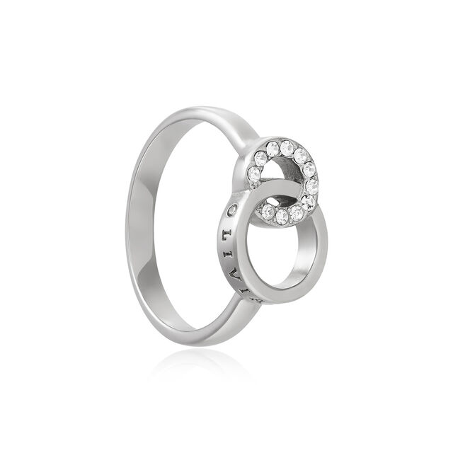 Classic Interlinking Circles Silver Ring