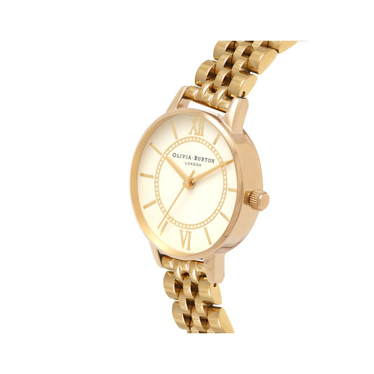 Wonderland Nude Dial & Gold Bracelet Watch