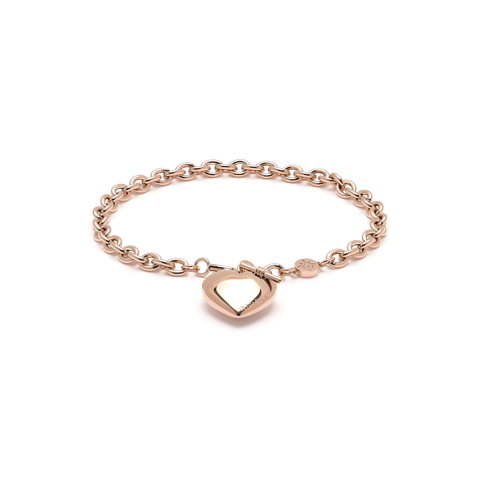 Knot Heart Rose Gold Bracelet