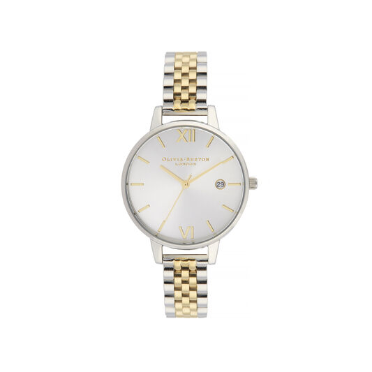 Sunray Silver & Gold Bracelet Watch