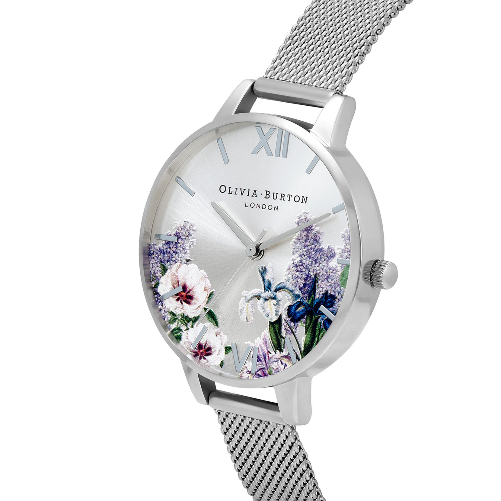 34mm Silver Mesh Watch