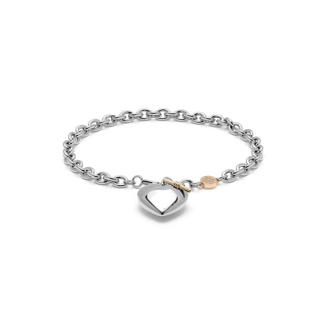 Bracelet Cœur et Nœud Argent