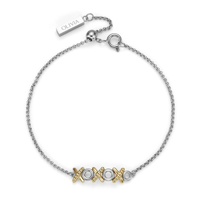 Bracelet XO Entwine Plaqu&eacute; Or & Argent