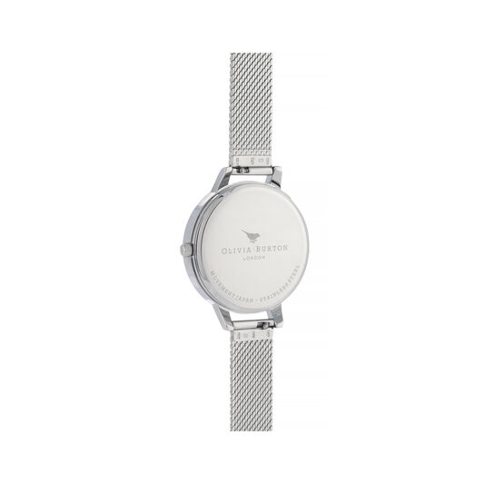 Sunray Silver & Gold Boucle Mesh Watch