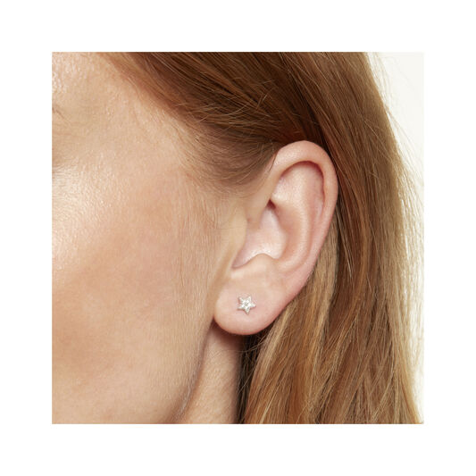 Celestial Crawler & Stud Silver Earring