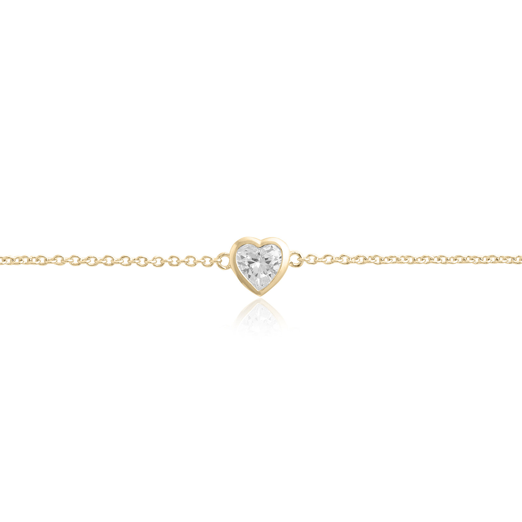Bracelet Classic Crystal Heart or