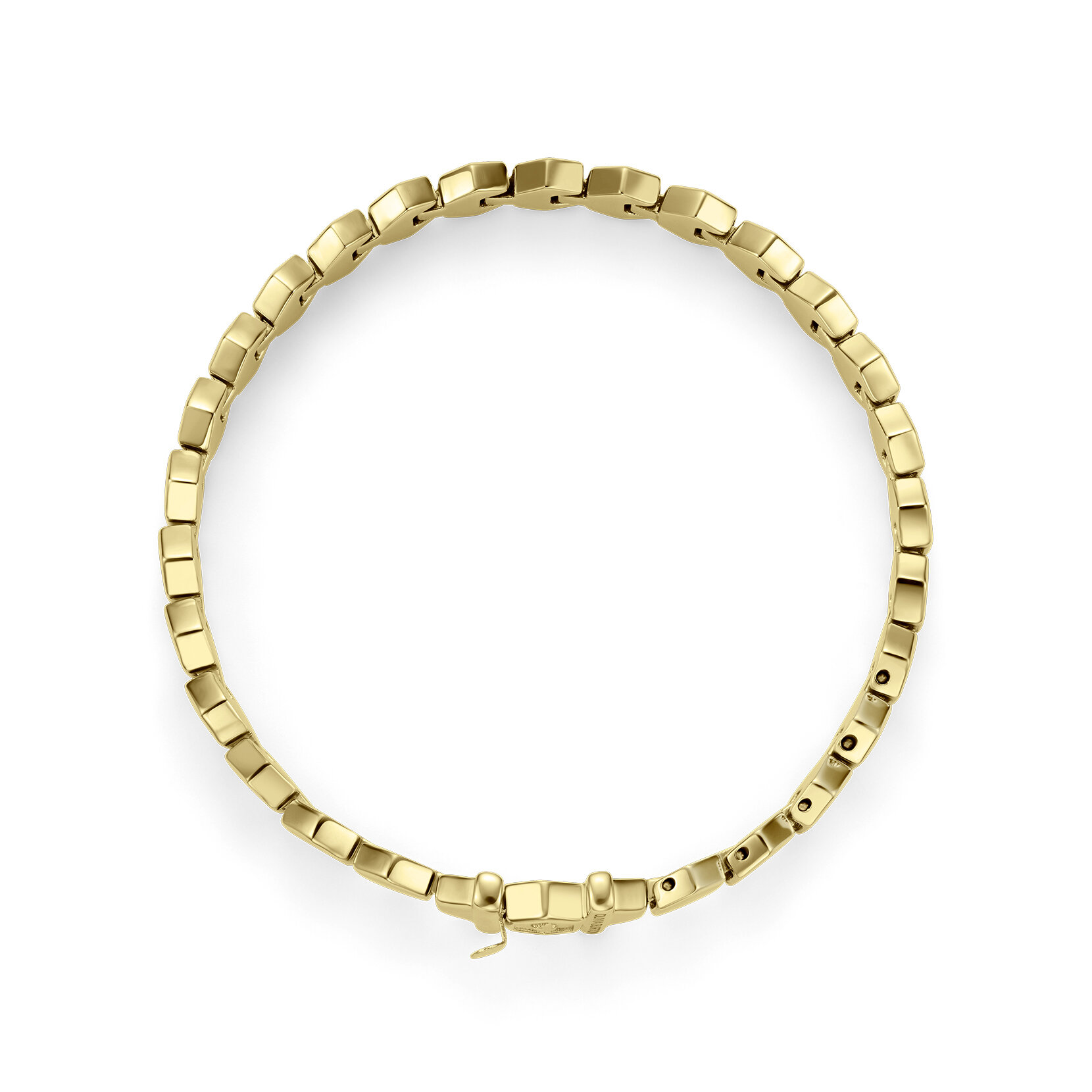 Petite Honeycomb Gold Plated Cuff Bracelet