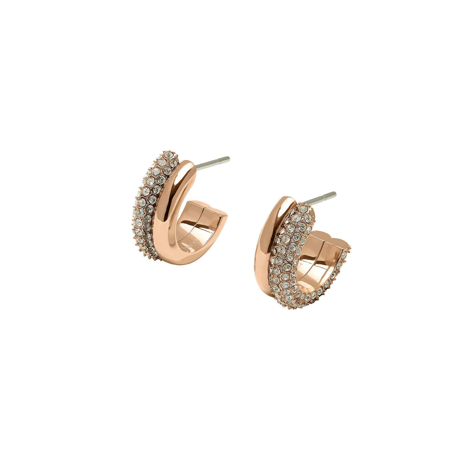 Entwine Rose Gold Hoop Earrings