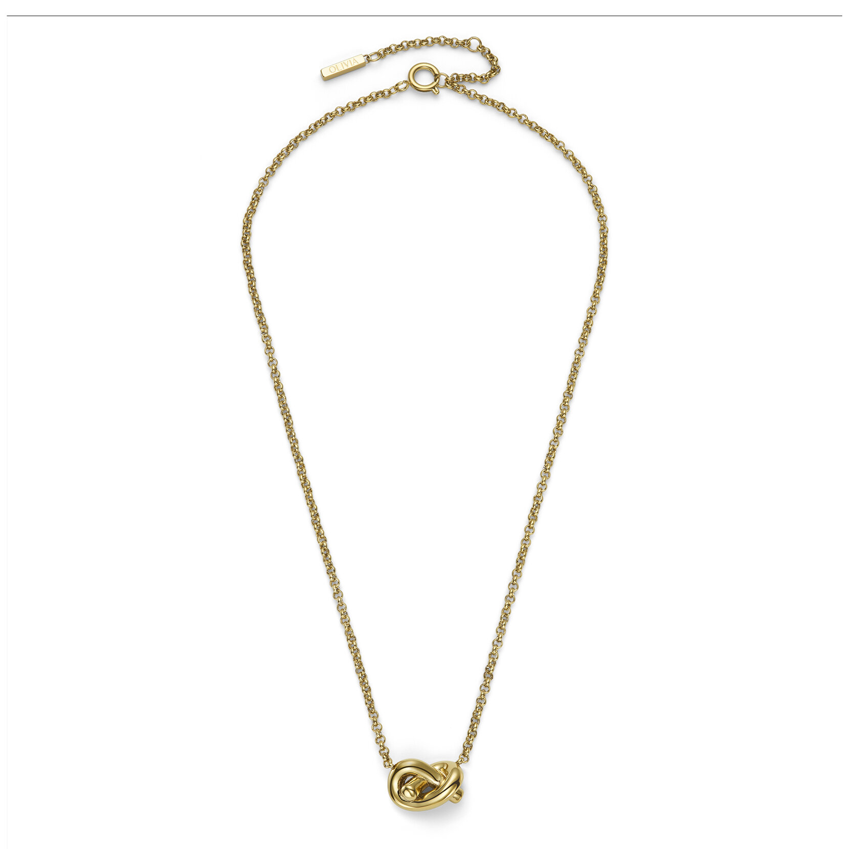 Collier Nœud d’Amour Or plaqué