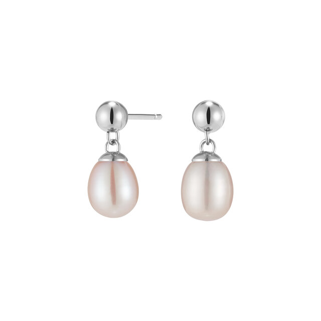 Boucles d'oreilles pendantes Perlées By The Sea Argenté