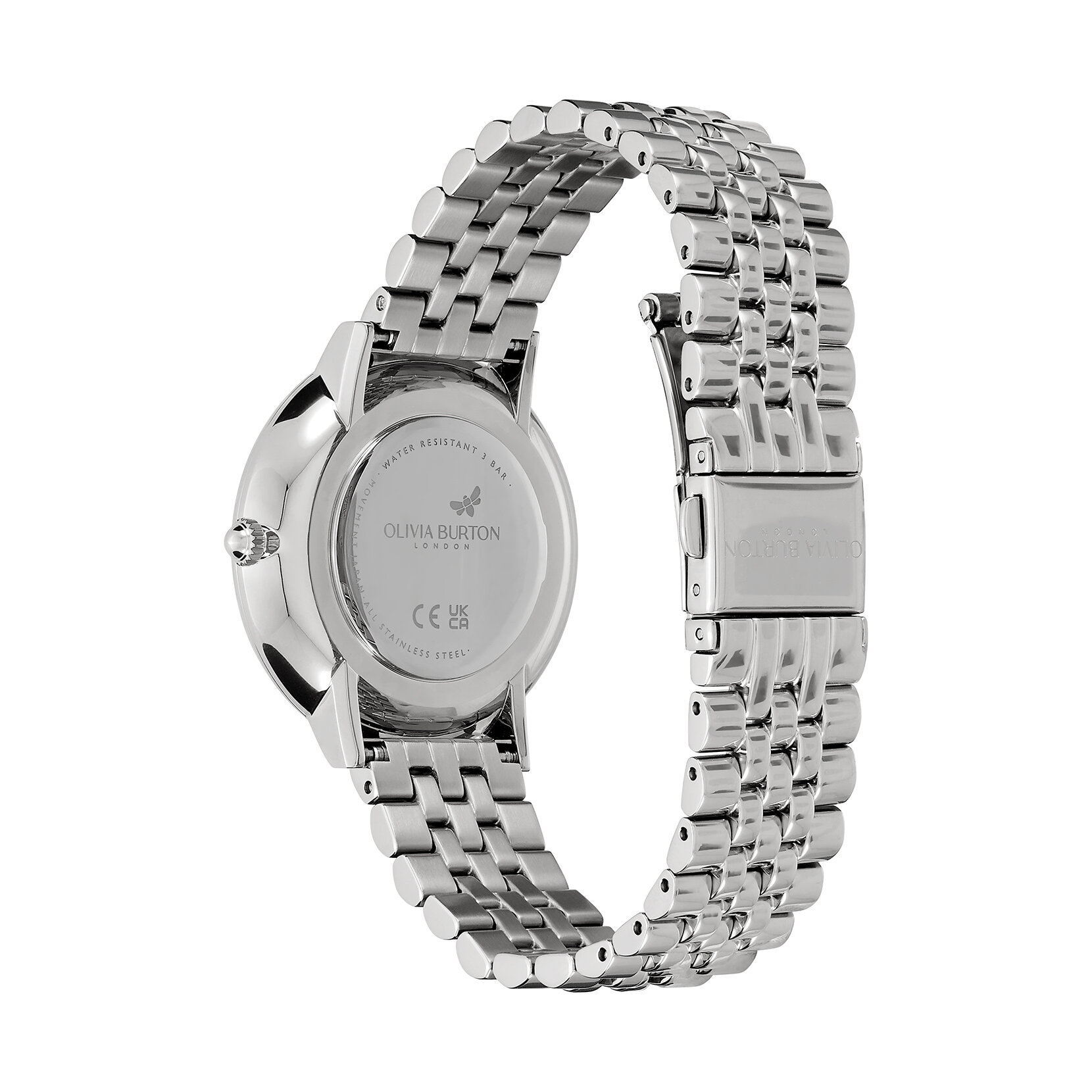 35mm Nova Slim Sapphire Blue & Silver Bracelet Watch