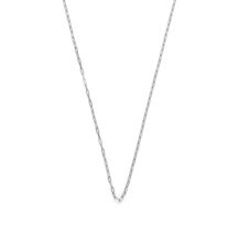 Mini Paperclip Silver Tone Chain Necklace