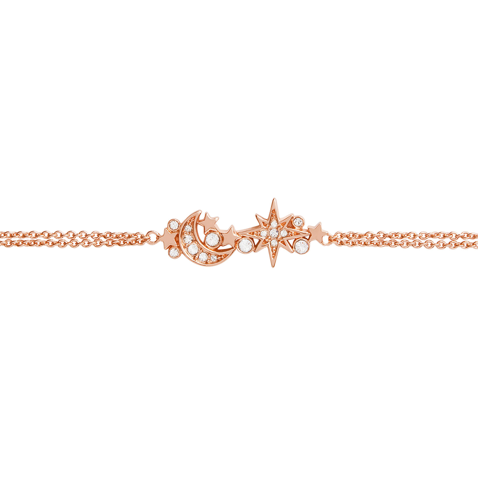 Bracelet chaîne Celestial Cluster or rose