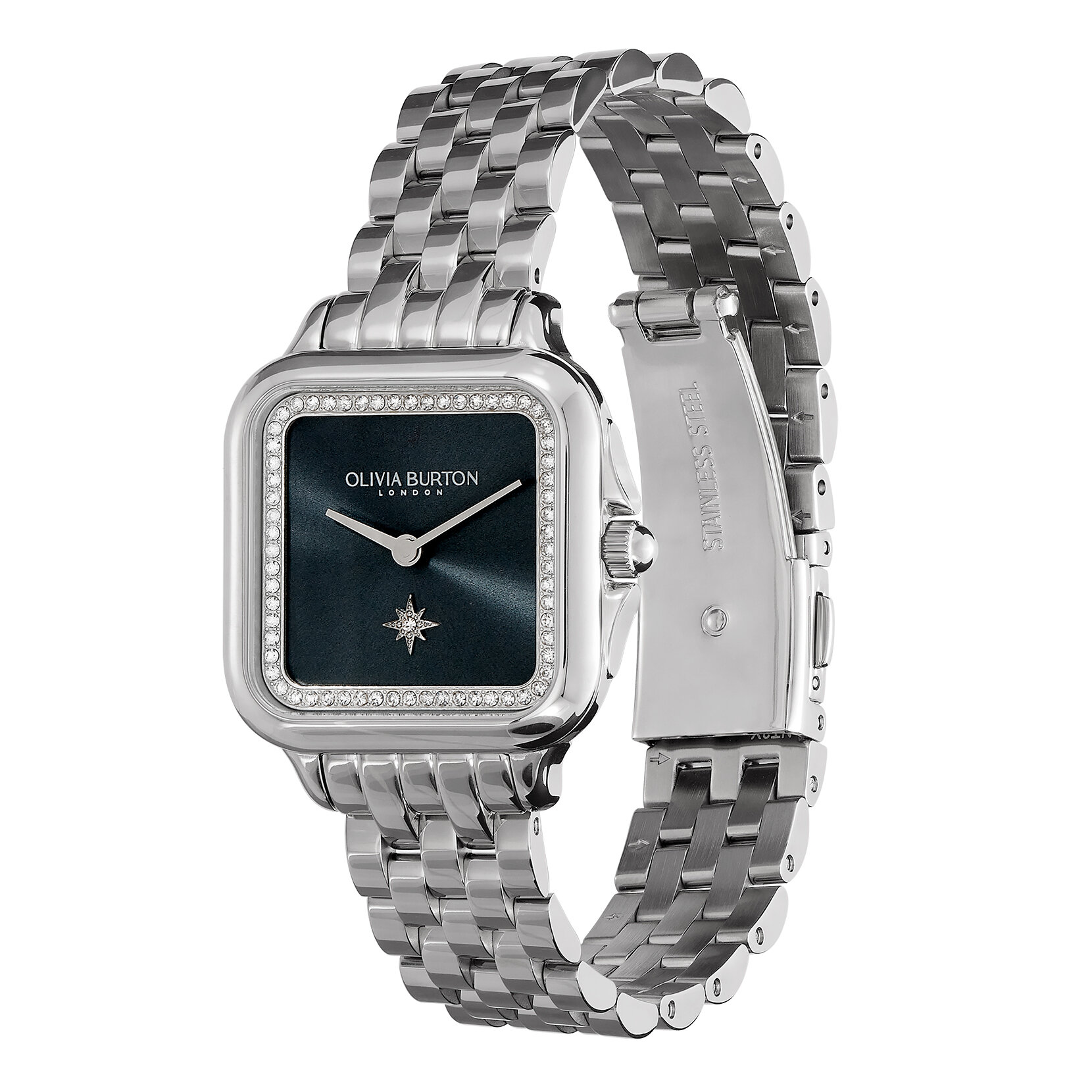 28mm Grosvenor Blue & Silver Bracelet Watch