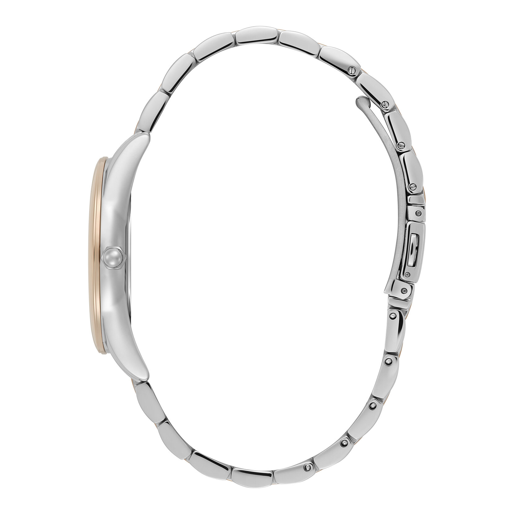 34mm Glowful White & Two Tone Bracelet Watch