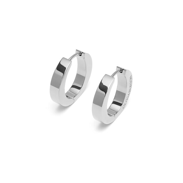 Boucles d'oreille argent O