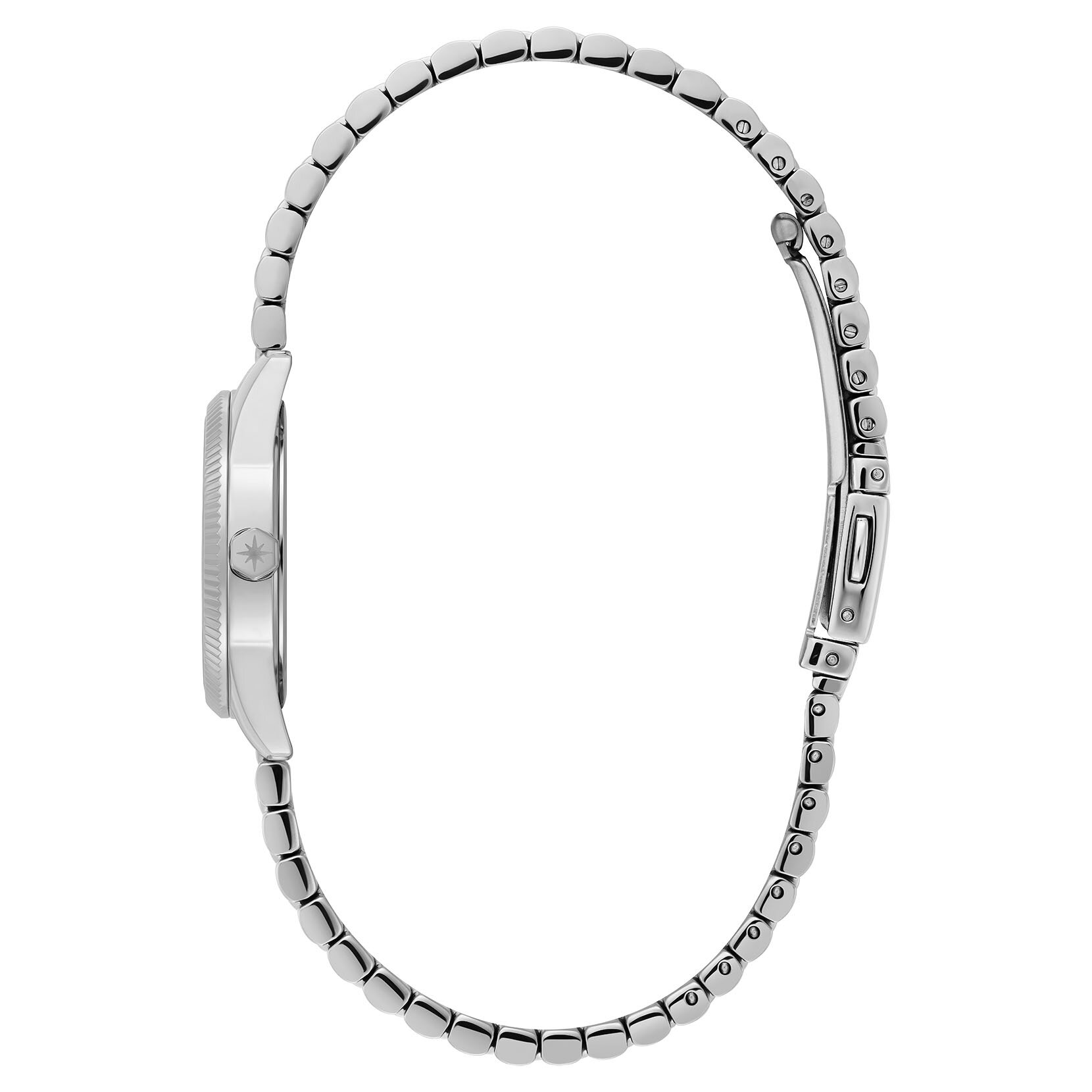 25mm Highbury Trench Coat & Silver Bracelet Watch