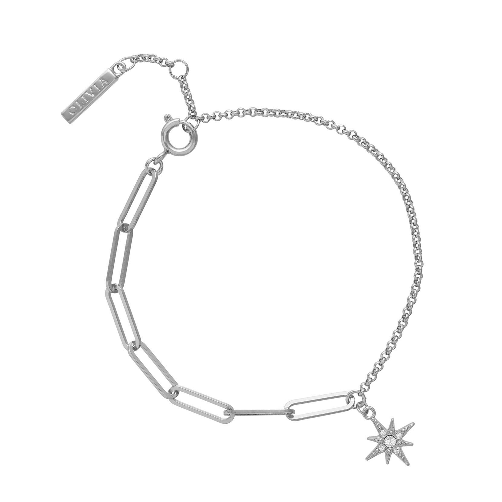 Silver North Star Mismatch Bracelet