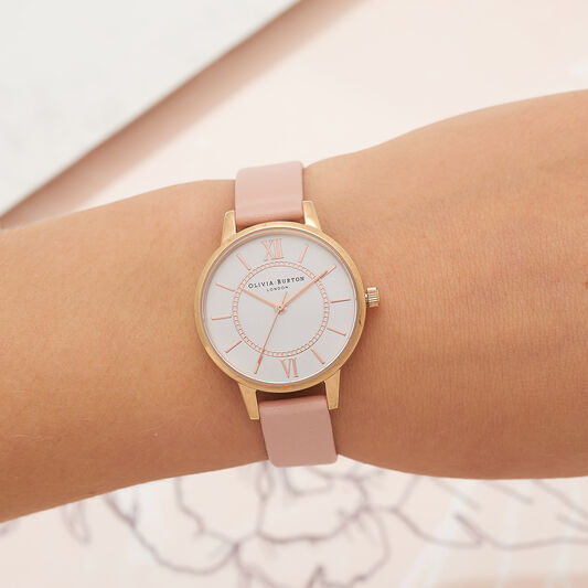 Wonderland Pink & Rose Gold Watch