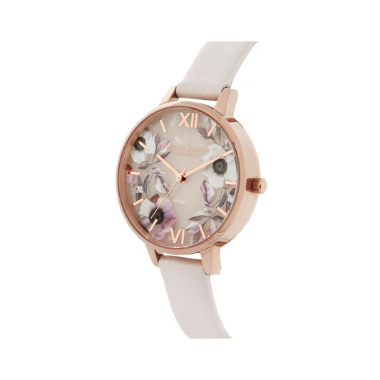 Semi Precious Pink & Rose Gold Watch