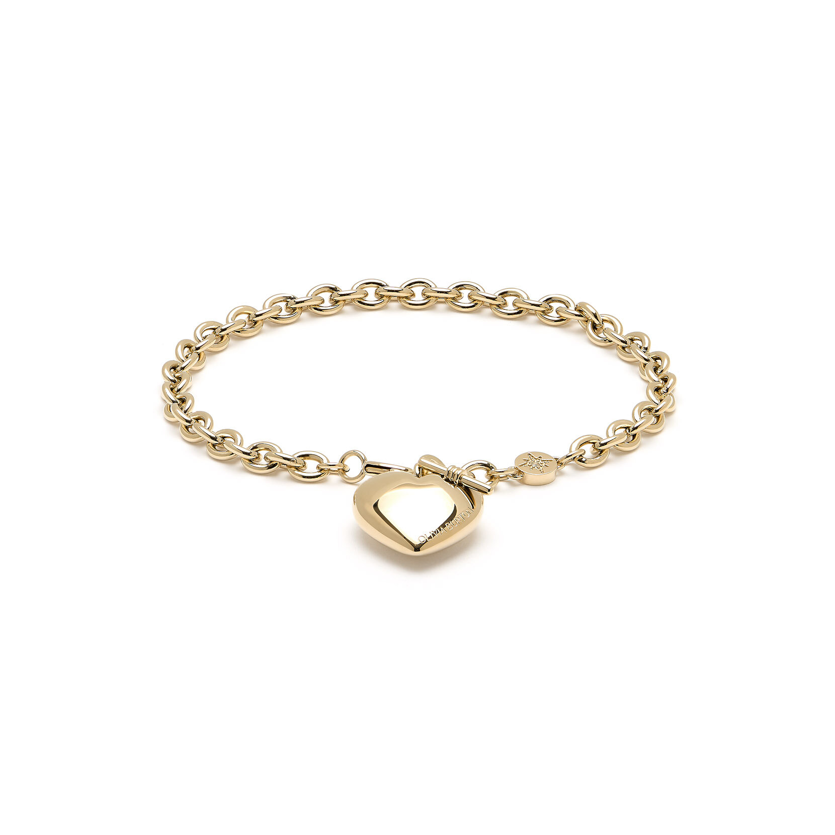 Knot Heart Gold Bracelet