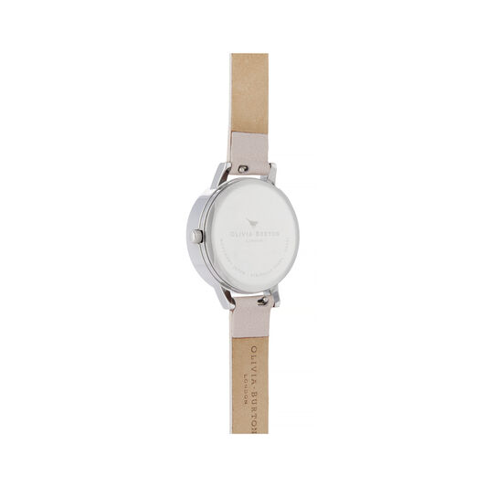 Lace Detail Pink & Silver Watch