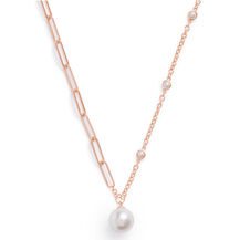 Pearl & Rose Gold Necklace