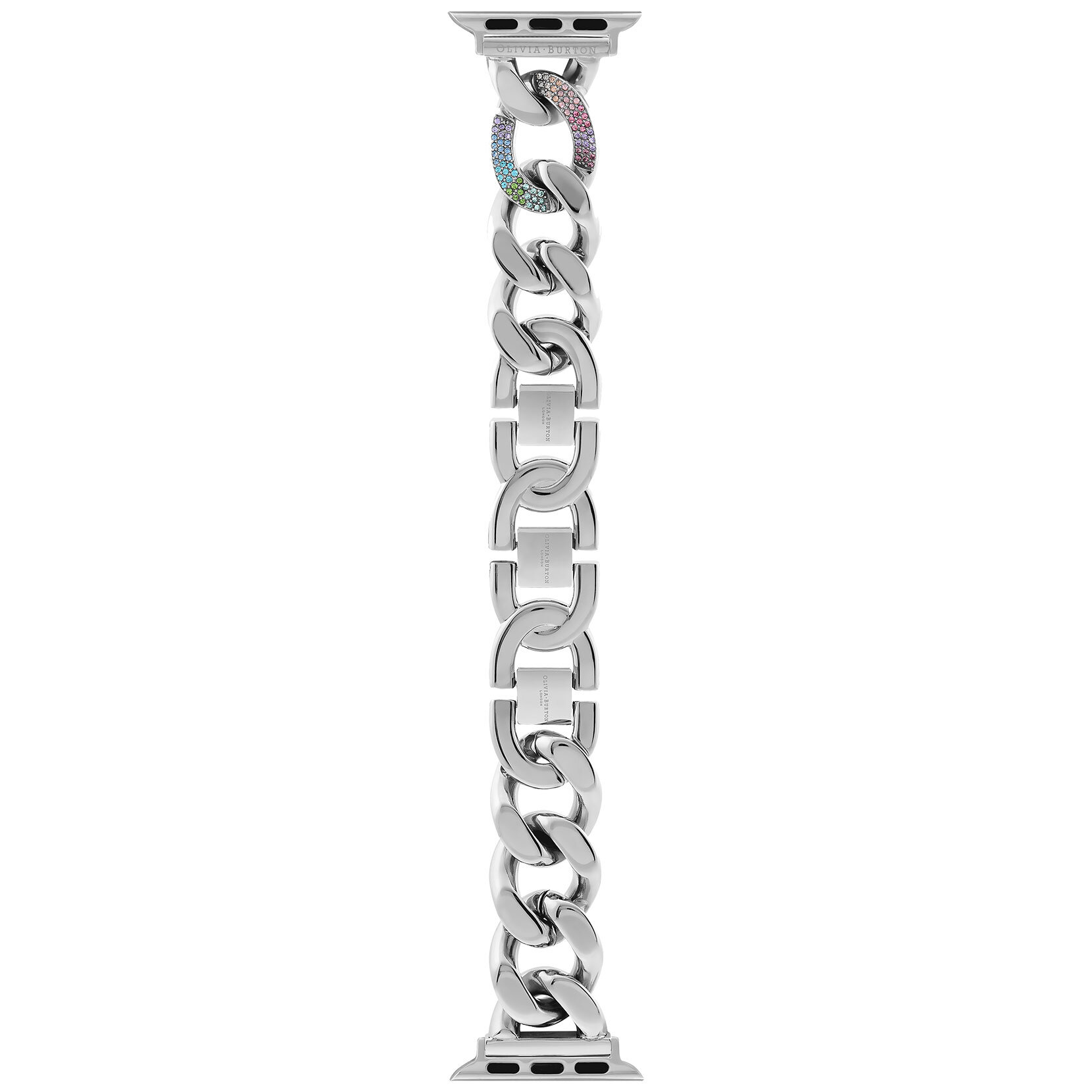 Bracelet argent à maillons Rainbow