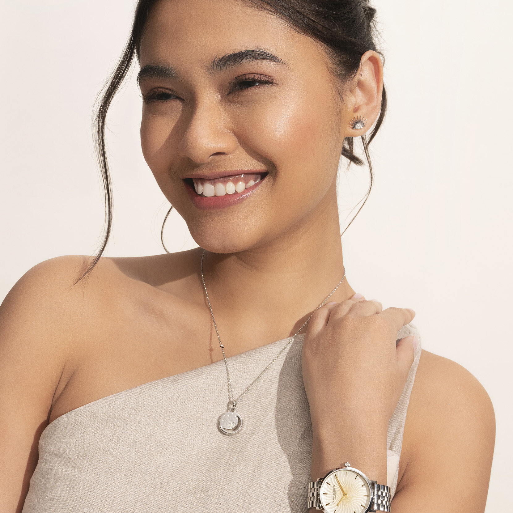 35mm Radiant Sun Ombre & Silver Bracelet Watch
