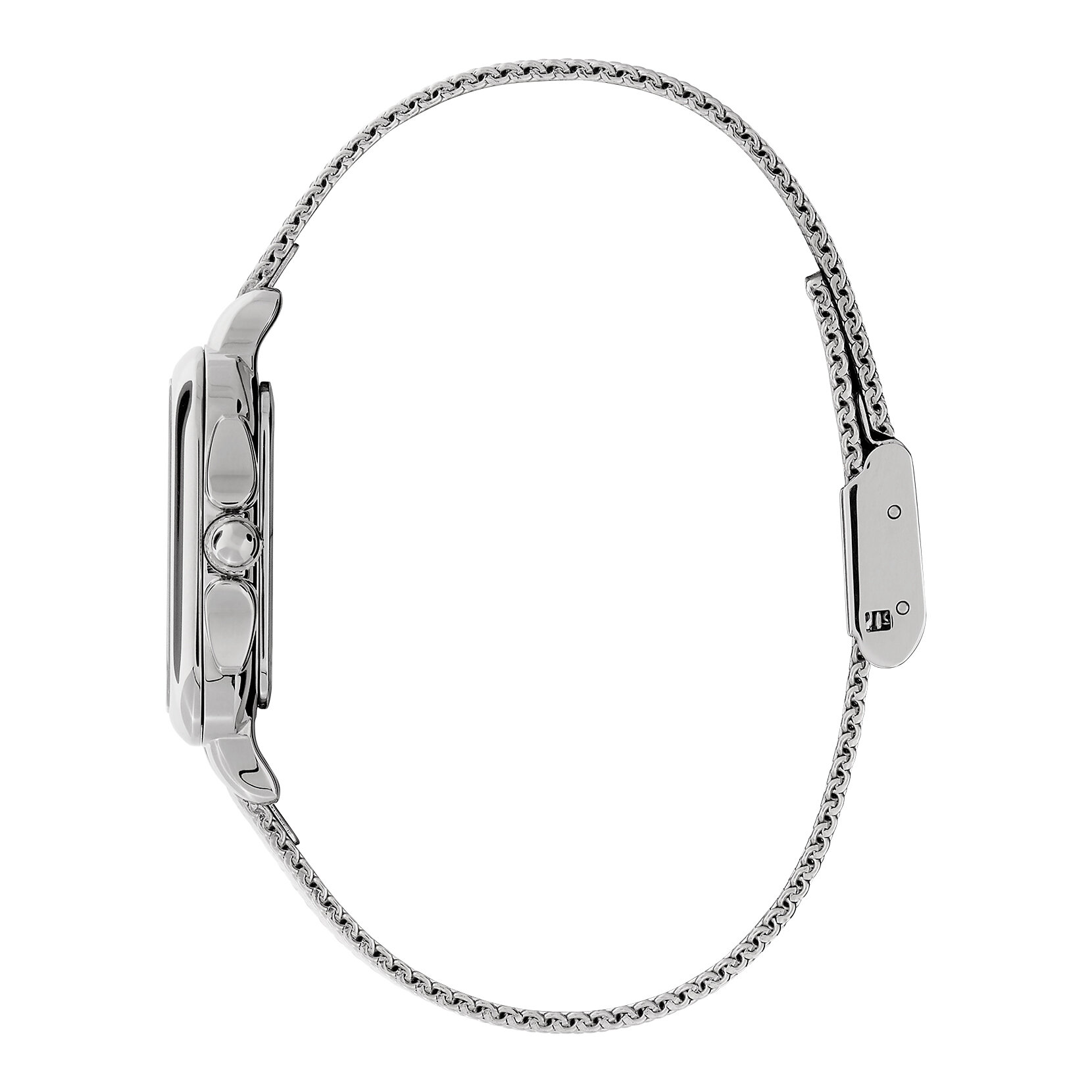 Montre Grosvenor bracelet milanais Gris clair et Argent 28 mm