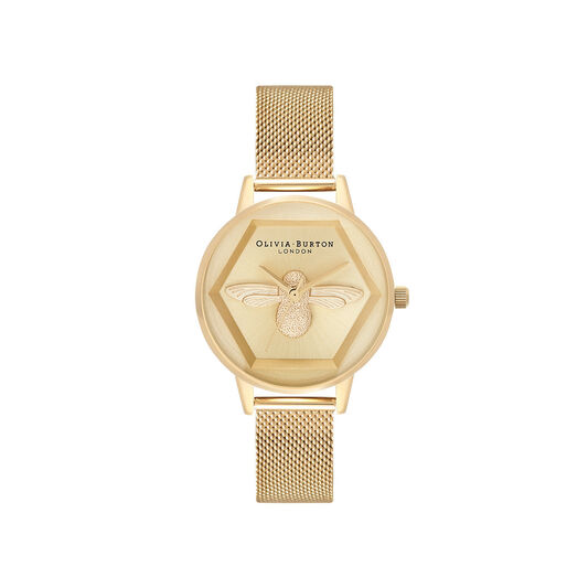 Charity Bee Watch Gold Mesh