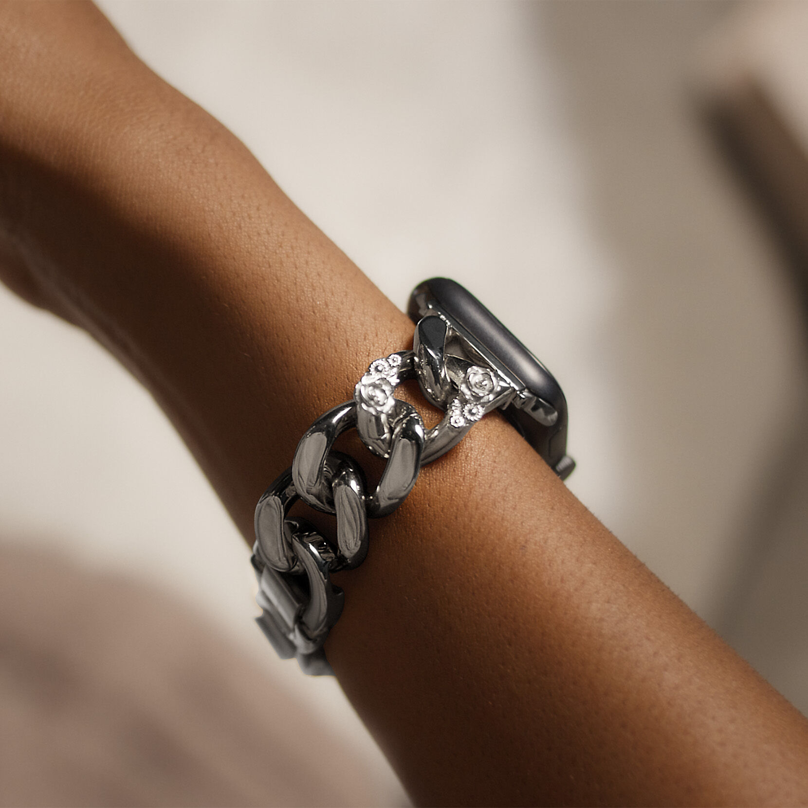 Silver watch band apple watch shop