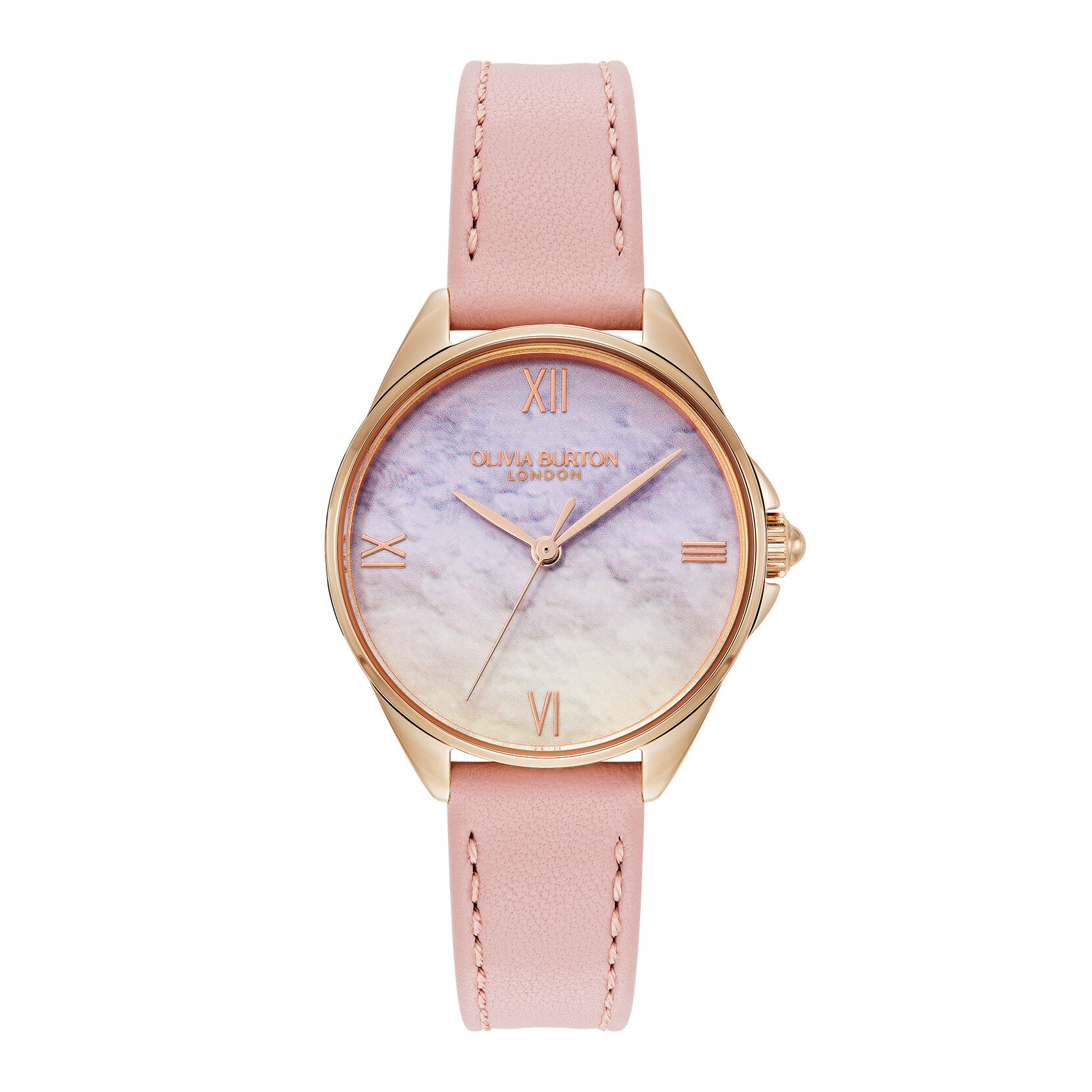 Olivia Burton rose gold × mint Olivia Burton 21MM Townhouse Rectangle Rose Gold Women's Watch