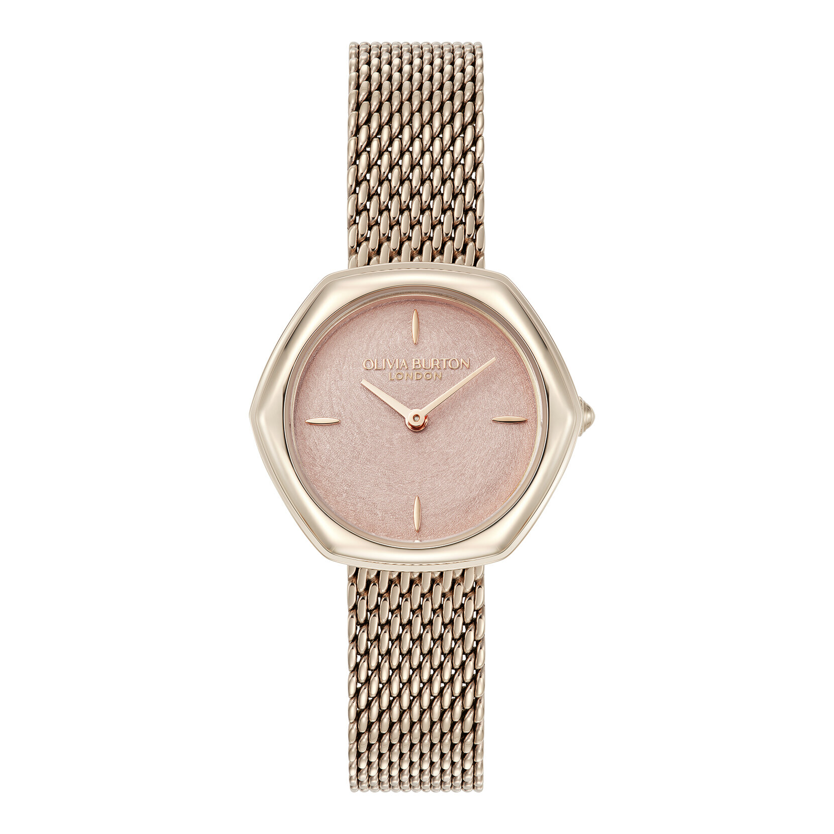 28mm Charing Blush & Rose Gold Mesh Watch
