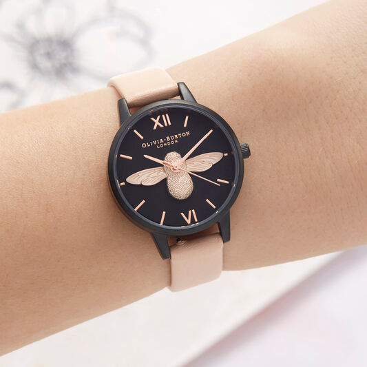 After Dark 3D Bee Nude Peach Watch