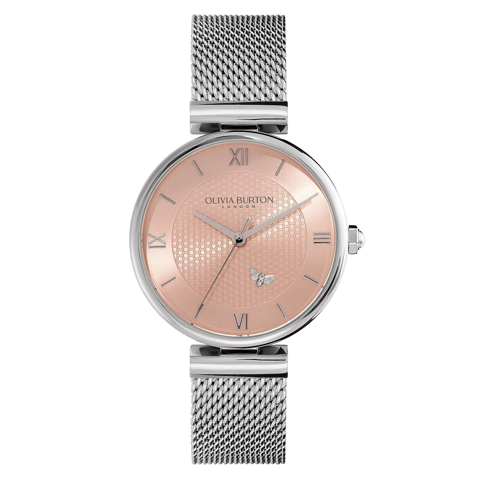 Coffret Minima Bee 36mm Blush & Montre en Maille Argentée & Bracelet Minima Bee Toggle