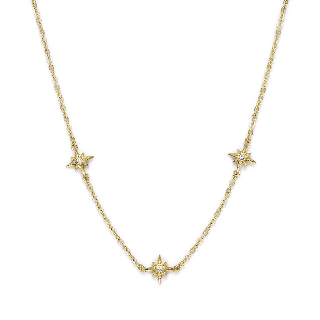 Collier Superposition Ever Stacked Étoile Polaire Plaqué Or