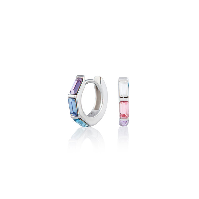 Dormeuses Rainbow argent