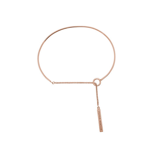 Engravables Drop Bar Bracelet Rose Gold