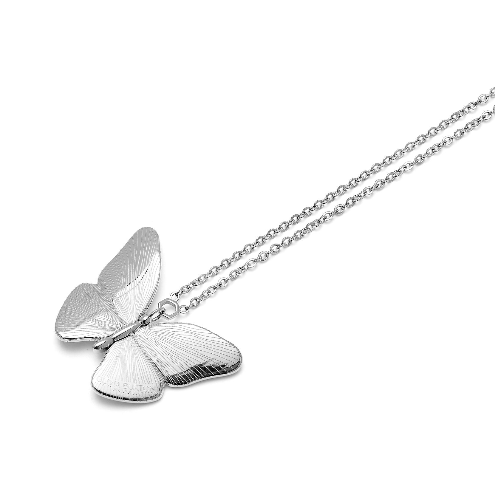 Olivia burton butterfly necklace online