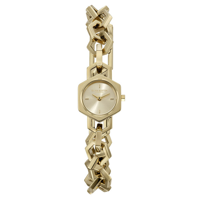 20mm Hex Link Mini Gold Bracelet Watch
