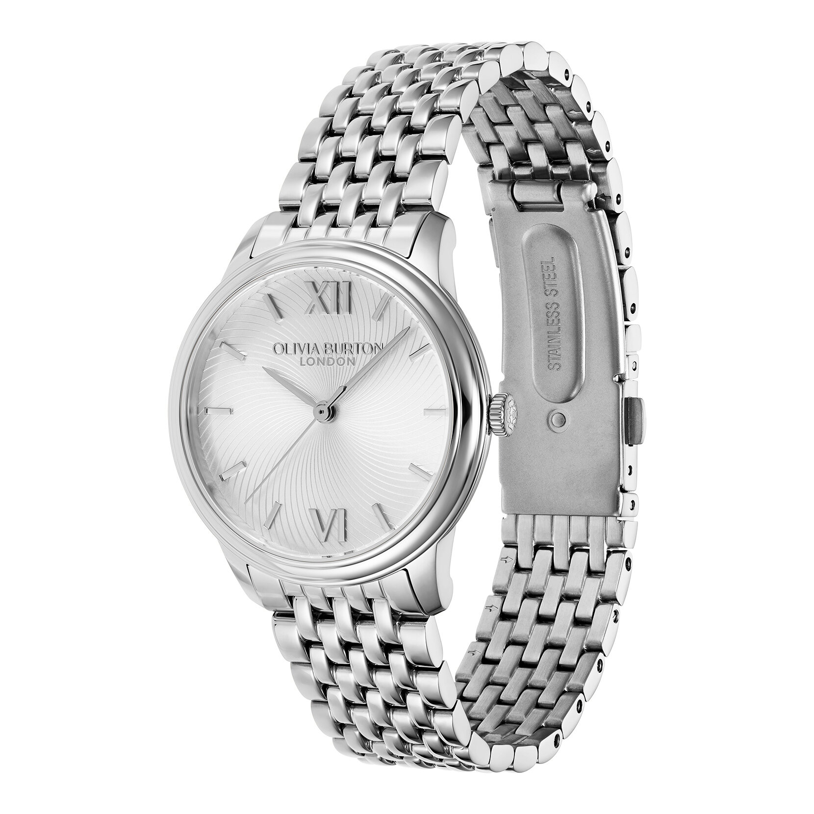 32mm Swirl Silver Bracelet Watch