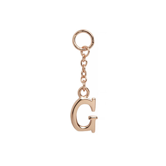 G Huggie Charm Rose Gold