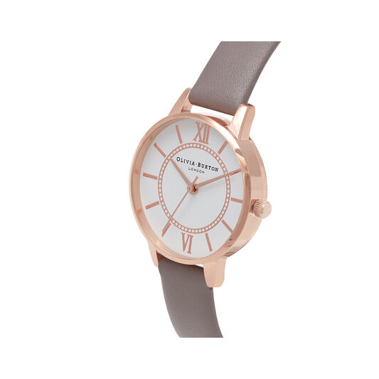 Wonderland Grey & Rose Gold Watch
