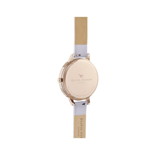 Demi White Dial Parma Violet & Pale Rose Gold